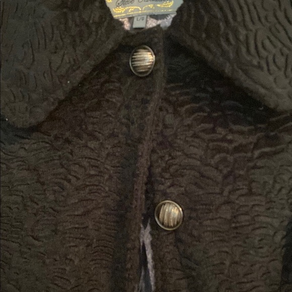Steve Madden Ladies Black Jacket Mid-Length Button Front Size Large - Picture 5 of 14
